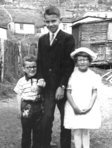 371: l-r Maurice Barry, Kevin Barry, Madge Barry. (circa 1964) [courtesy of Maurice Barry]  - Kevin son of of Vincent Barry &amp;amp; Regina Reddy; Maurice and Madge children of Denis Barry &amp;amp; Kathleen Hayes